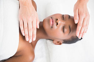 Woman getting massage